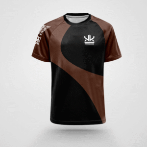 Flow (V5 Ranked) Short Sleeve Rash Guard - Brown