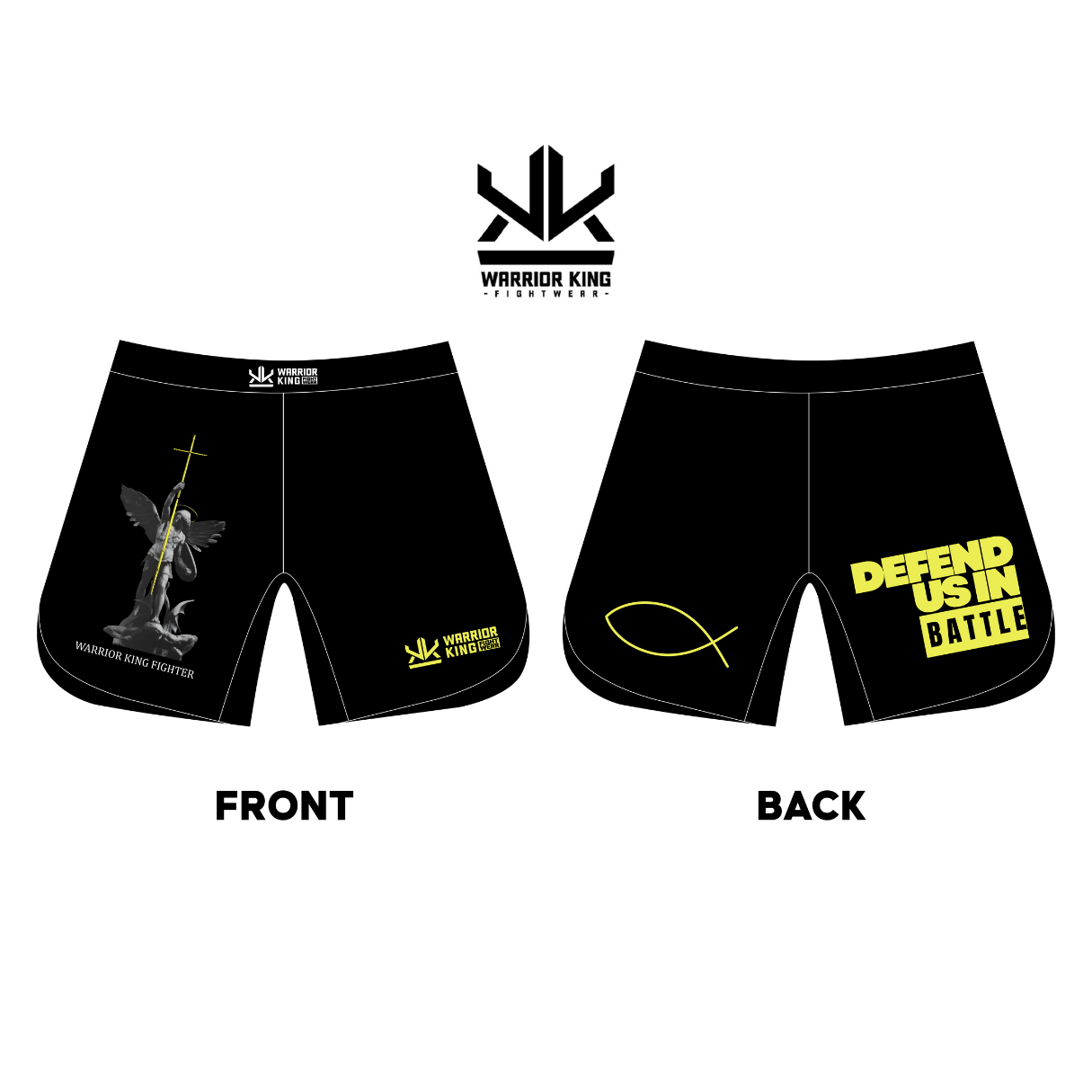 DEFEND US IN BATTLE - Short Sleeve Rash Guard BLACK - Image 4