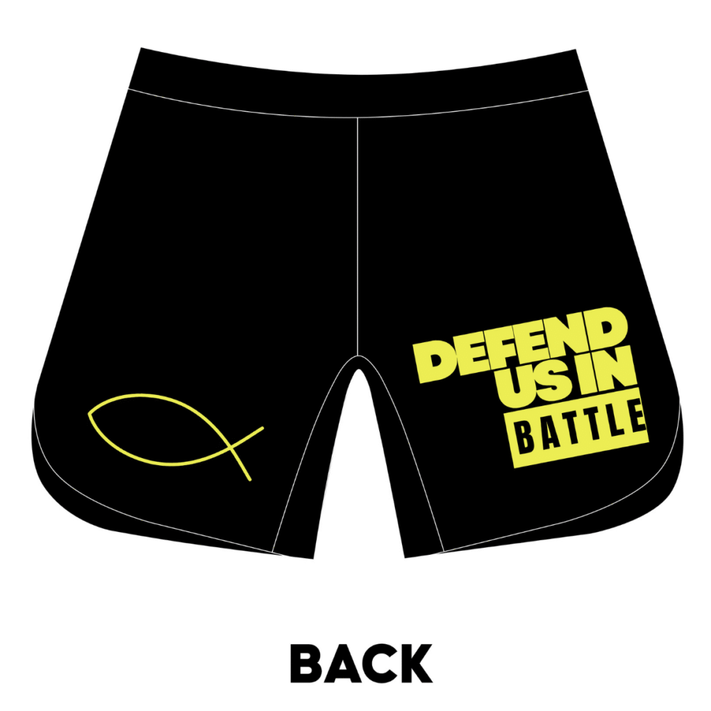 DEFEND US IN BATTLE - Short Sleeve Rash Guard BLACK