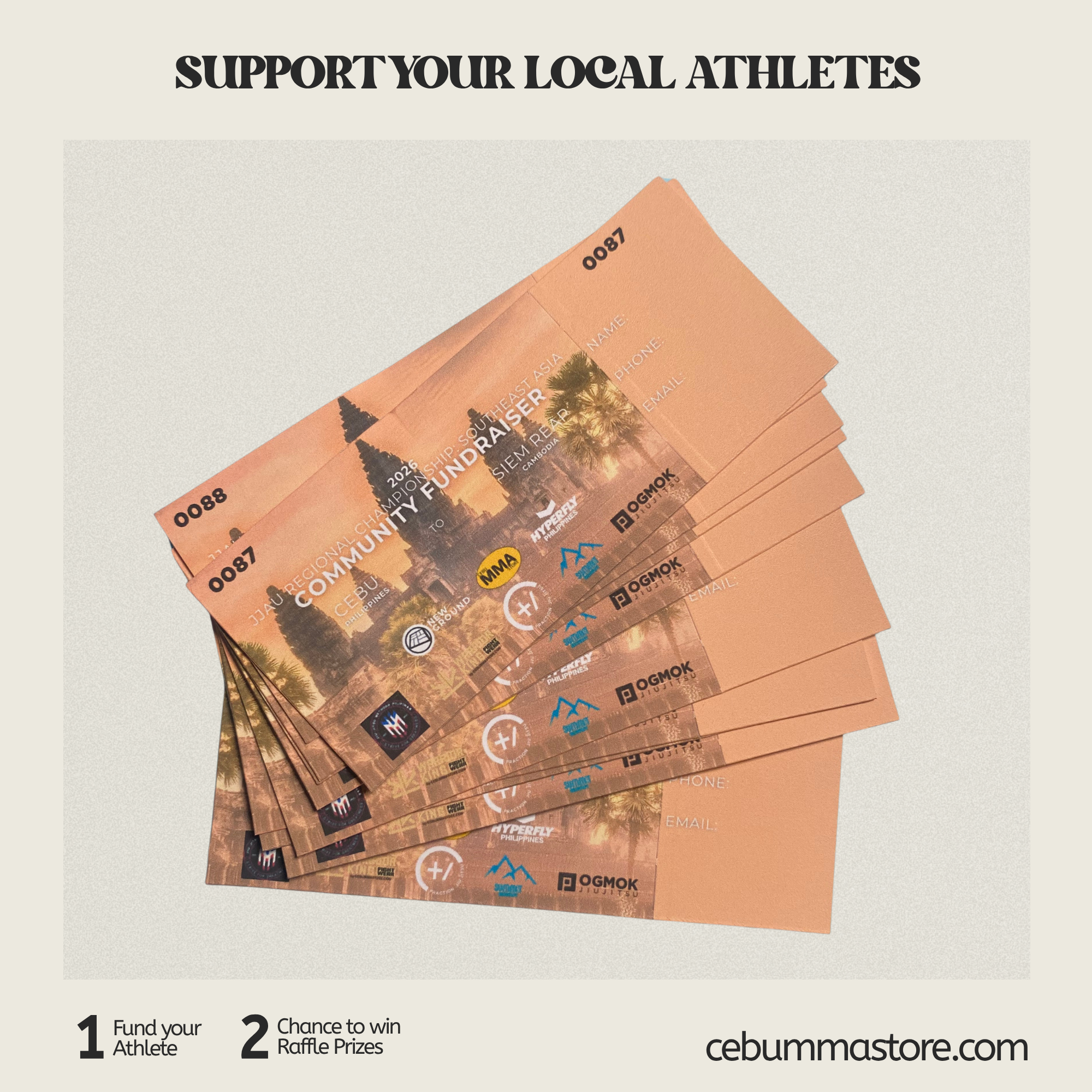 Raffle Tickets: 2026 JJAU Regional Championship - Community Fundraiser - Image 1
