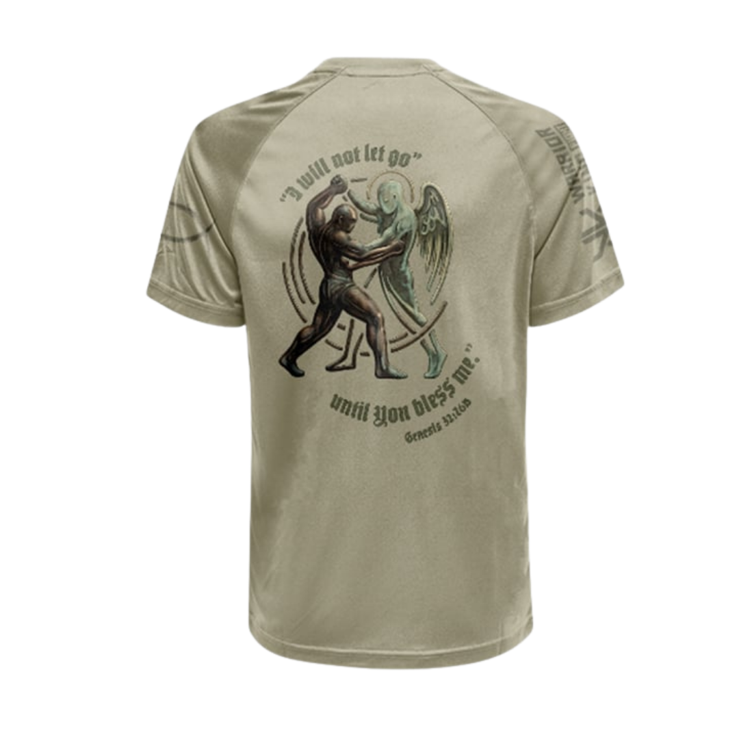 HE WHO WRESTLES - Short Sleeve Rash Guard - Image 3