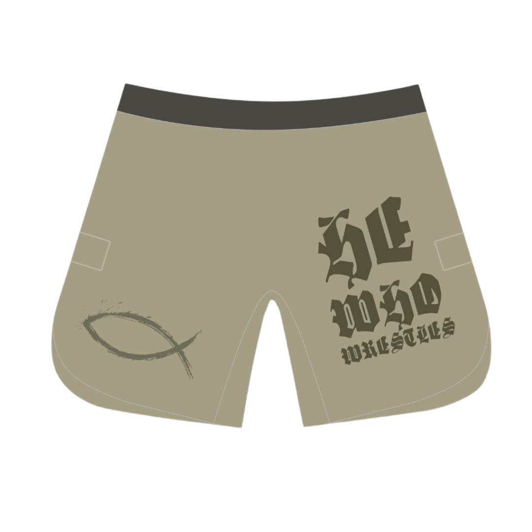HE WHO WRESTLES - Short Sleeve Rash Guard - Image 5