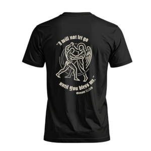 HE WHO WRESTLE DRI FIT T-SHIRT BLACK - Image 3