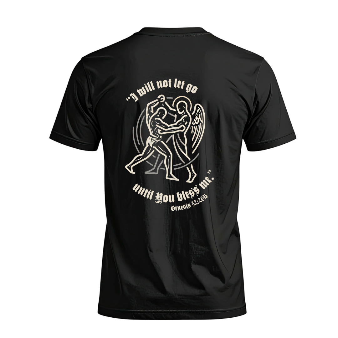 HE WHO WRESTLE DRI FIT T-SHIRT BLACK - Image 3