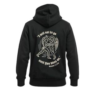 HE WHO WRESTLE Hoodie - Black - Image 1