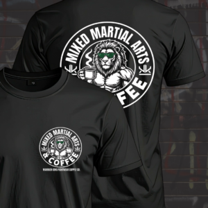 MMA & COFFEE DRI FIT T-SHIRT BLACK - Image 4