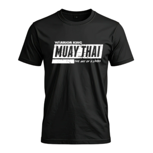 WARRIOR KING MUAY THAI DRI FIT T-SHIRT BLACK - Image 2