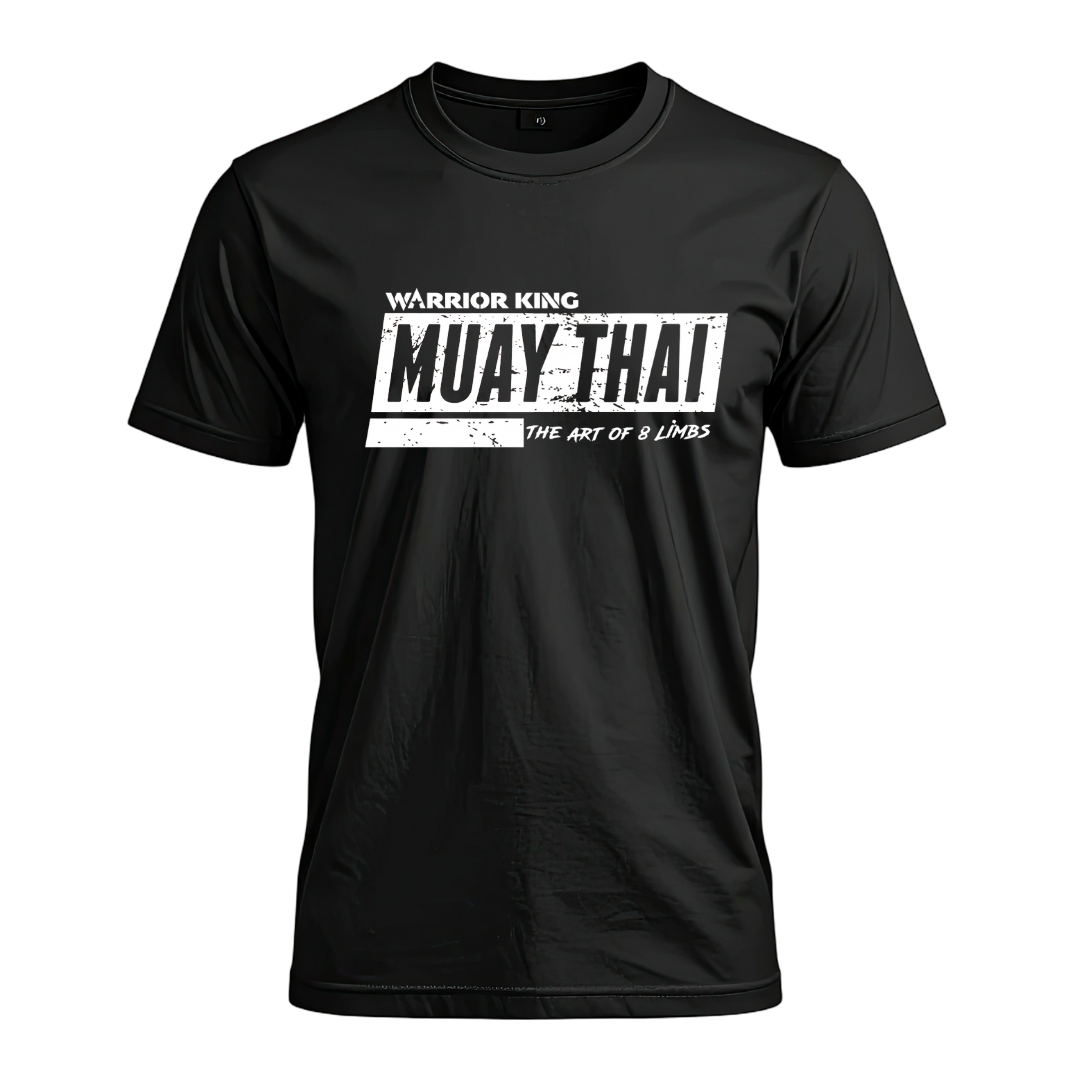 WARRIOR KING MUAY THAI DRI FIT T-SHIRT BLACK - Image 2