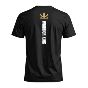 WARRIOR KING MUAY THAI DRI FIT T-SHIRT BLACK - Image 3