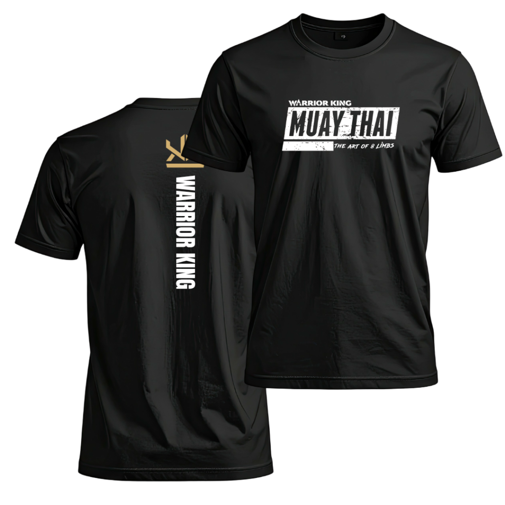 WARRIOR KING MUAY THAI DRI FIT T-SHIRT BLACK