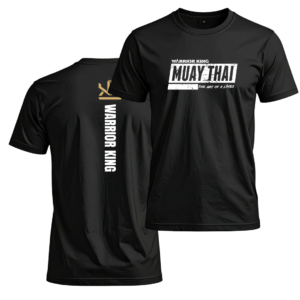 WARRIOR KING MUAY THAI DRI FIT T-SHIRT BLACK - Image 1