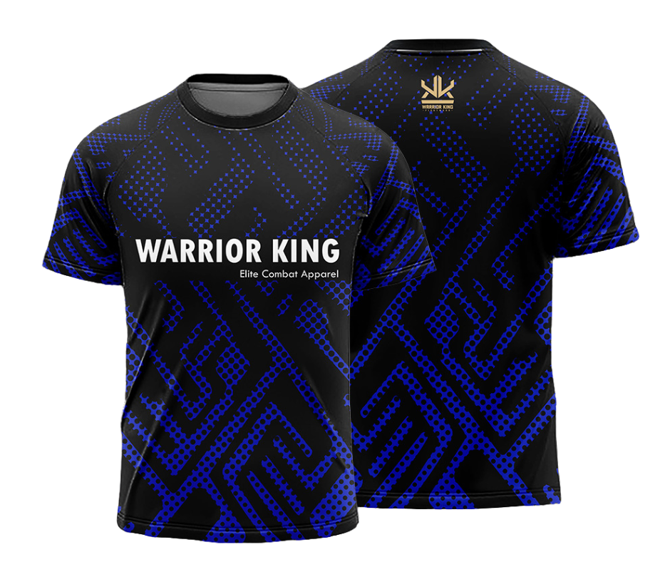 WKFW Ranked V2 - Short Sleeve Rash Guard - Blue