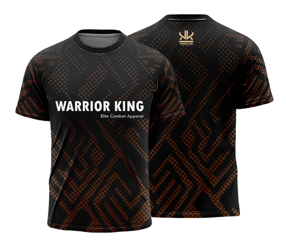 WKFW Ranked V2 - Short Sleeve Rash Guard - Brown